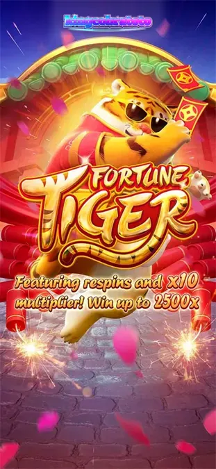 Tampilan visual slot Fortune Tiger dengan nuansa emas dan merah yang meriah
